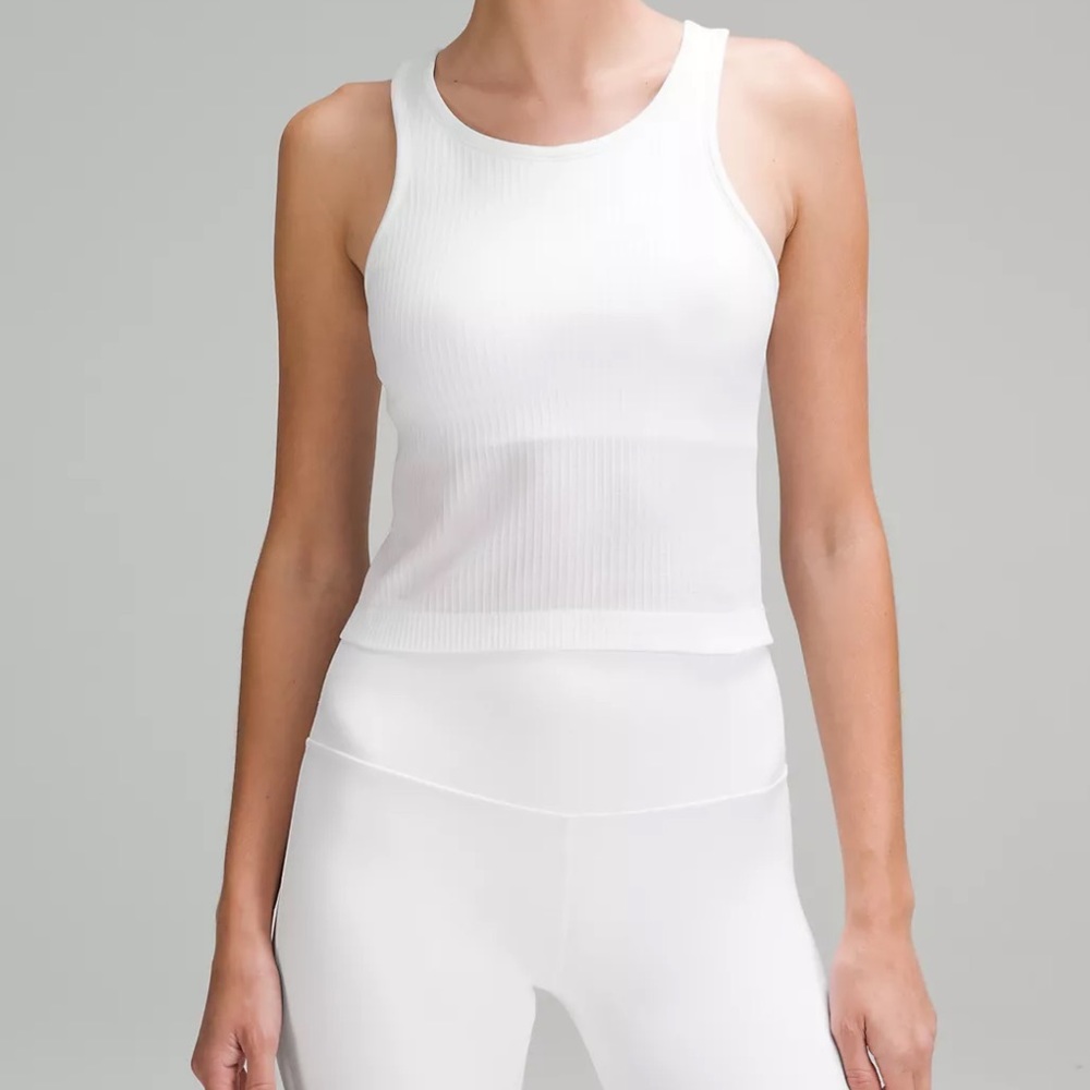 Lululemon Ebb to Street Cropped Racerback Tank
